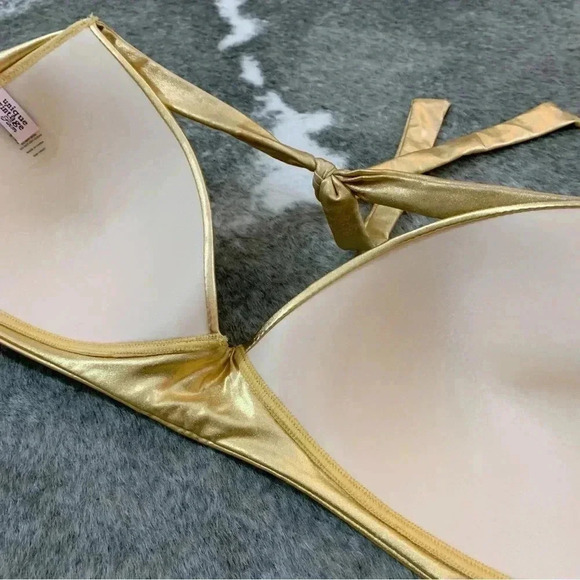 K Unique Vintage Swim Monroe Halter Swim Top - Picture 6 of 10